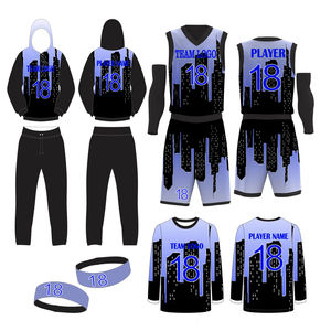 Conjuntos de Uniformes de Baloncesto Estampados de Secado Rápido Unisex 2026, Servicio OEM, Kits Deportivos Personalizados - Product Image 6