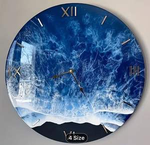 Reloj de Pared de Resina Epoxi CHOICES, Tamaño Personalizado, Funciona con Pilas, Diseño Moderno, Decoración para el Hogar, Bodas, Hecho a Mano, Calidad de Lujo - Product Image 5