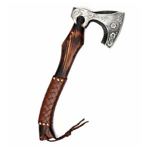 Wholesale Customized OEM ODM Cutlery Factory Professional Damascus Hunting Camping Survival Hatchet Axe Camping Axe with Sheath - Product Image 5
