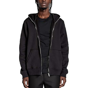 Ropa de invierno y otoño Algodón Fleece Heavyweight Full Zip up Hoodie 2025 Nueva llegada Ropa casual Full Zip up Hoodies - Product Image 2