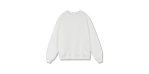 Sudadera Holgada Informal para Mujer, Cuello Redondo, Color Marrón, Blanco y Negro, Forro Polar de Invierno, Poliéster/Algodón - Product Image 2