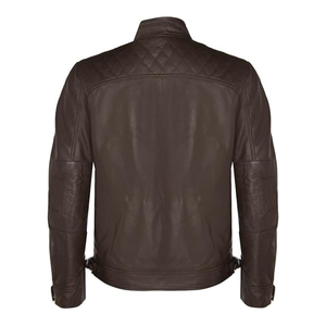 Streetwear chaud d'hiver Vestes pour hommes confortables et personnalisées Veste en cuir de vachette de haute qualité - Product Image 3