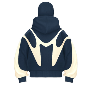 Sweat à capuche zippé intégral en coton mélangé Tech Fleece Hoodie Personnalisé Commande en gros Hommes lourds et surdimensionnés - Product Image 5
