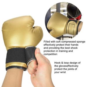 2025 gants de boxe en cuir fabricants de formation gants professionnels pour la boxe meilleur fournisseur au Pakistan peau de vache or - Product Image 3