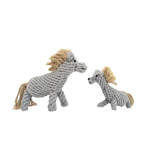 Jouet en corde pour chien Serene Gray Horse, pour chiens ludiques - Product Image 5