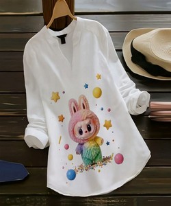 เสื้อผ้าพื้นเมืองผ้าเรยอนคอลเลอร์ + พิมพ์ลายดิจิทัลเสื้อผ้าลำลอง - Product Image 1