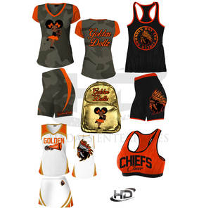 Último Diseño de Uniformes de Animadoras Personalizados, Fabricados en Fábrica, Uniformes de Animadoras en Venta - Product Image 1