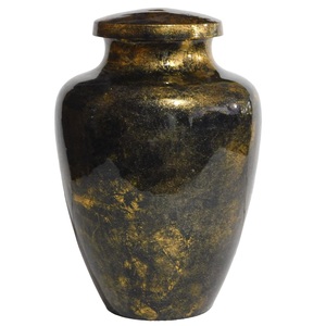 Urnes de crémation en aluminium pour adultes classiques Urnes funéraires en métal de style moderne avec autocollant fini pour les cendres humaines - Product Image 1