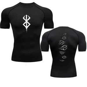 Camiseta deportiva de secado rápido para correr, camiseta de manga larga de compresión, camiseta de gimnasio para hombre, camiseta ajustada Rashgad 3305 - Product Image 2