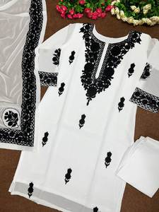 SALWAR KAMEEZ DE DISEÑO CON TRABAJO KASHMIRI DE LUJO PARA FIESTAS DE INVIERNO - Product Image 2