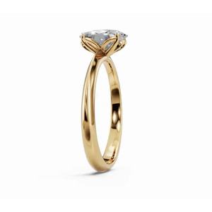 Anillo de Diamante Cultivado en Laboratorio, Corte Oval Clásico, Seraphina, 0.300 Ct, Oro de 9, 14 y 18 Quilates, Joyería Fina, Venta al Por Mayor, Exportación OEM - Product Image 2