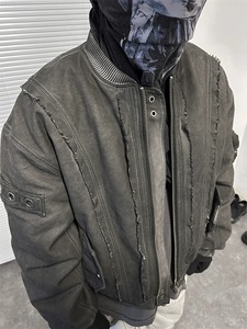 Chaqueta Bomber de Diseño Personalizado con Cuello Vintage y Doble Cremallera, Chaqueta Bomber de Invierno para Hombre de Alta Calidad, Fabricante de Chaquetas Bomber - Product Image 5