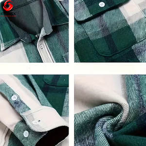High Quality 2025 New Styles Fit Flannel <b>Shirt</b> For <b>Men</b> Cotton Button Up <b>Shirts</b> New Design Flannel <b>Shirts</b> <b>With</b> Front <b>Pocket</b> - Product Image 4