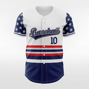 Maillot de baseball personnalisé pour homme SINEWY SPORTS, manches courtes, style universitaire sublimé, fermeture à pression, design rayé, poches - Product Image 3