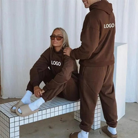 Survêtements personnalisés pour couple, tenues assorties, conception OEM, 100% coton molletonné, streetwear, séchage rapide, respirant