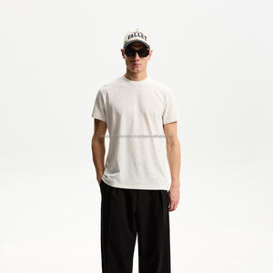 Venta al por mayor de camisetas de alta calidad de gran tamaño camiseta suave de algodón liso para los hombres - Product Image 2