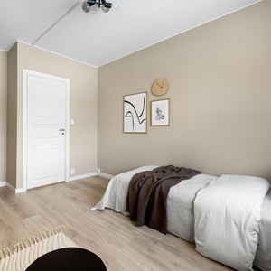 Modern American Can Custom Size Prehung Solid Wood Interior MDF <b>Door</b> with Hidden <b>Hinges</b> Flush Design Soundproof for Bedroom Use - Product Image 6