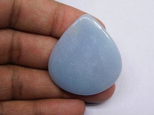 หิน Angelite ธรรมชาติ 100% พลอยหลวม Angelite แท้เกรดสูงสําหรับทําเครื่องประดับในราคาโรงงานขายส่ง OEM จํานวนมาก - Product Image 4