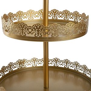 Soporte de pastel de oro creativo, combinación de soporte de decoración de mesa de postre de boda - Product Image 4