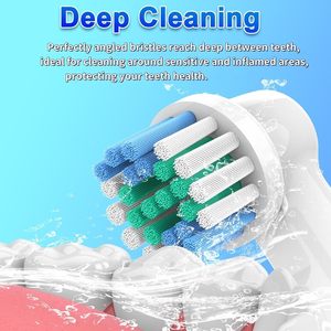 Dual-Color Spiral Polishing Round <b>Toothbrush</b> <b>Head</b> Refills Generic for Oral Bs Electric Brush <b>Heads</b> Wholesale OEM Factory - Product Image 5