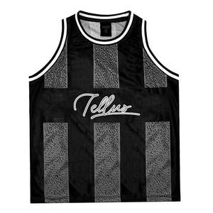 Nouveau design personnalisé, maillot de basket-ball imprimé à manches courtes, best-seller, sur mesure, haute qualité, respirant, 100% polyester, pour hommes - Product Image 6