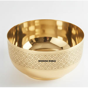 Bol à chocolat en acier inoxydable finition or, nouvelle collection, bol à chocolat décoratif de luxe pour le Moyen-Orient, Ramadan - Product Image 6