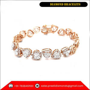Leading Seller of Top Quality Princess Cut Natural Diamond Bracelets for Bulk Purchase - Product Image 4