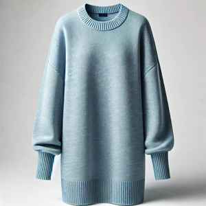 Women's Casual Cartoon Pattern Pullover Sweater-Regular <b>Length</b> Knitted Covered Button with Lace and Flowers for Autumn Winter - Product Image 3