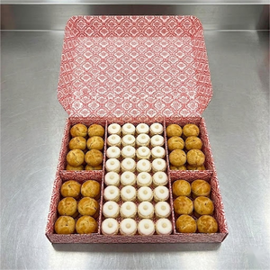 Boîte à emporter personnalisée avec compartiment pour sauce, emballage pour pâtisseries, desserts, snacks, frites, burgers, empanadas, chocolat, plateau à tremper - Product Image 2