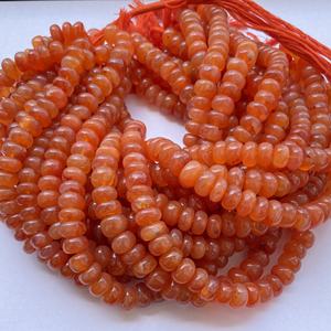 ลูกปัดพลอยเม็ดกลมเรียบสีคาร์เนเลียนสีส้มธรรมชาติขนาด8มม. 10มม. 12มม. สำหรับเครื่องประดับ - Product Image 2