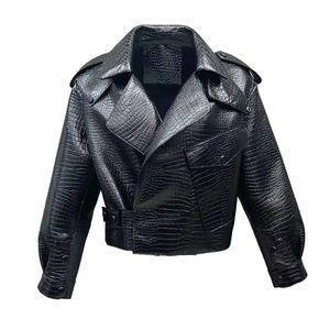 Chaquetas de Cuero Genuino para Mujer de Alta Calidad OEM, Curtidas, Talla Personalizada, Impermeables, Transpirables, con Forro de Nailon Ecológico - Product Image 1