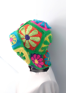 Chapeau Bob en Crochet Grande Fleur Marguerite Automne-Hiver – Vente en Gros pour Accessoires Quotidiens et de Fête - Product Image 2
