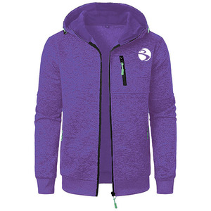 Sudadera con capucha de gimnasio de invierno para hombre hecha a medida Sudadera con capucha con cremallera para deportes con patrón sólido Material de algodón 100% caliente para deportes - Product Image 3