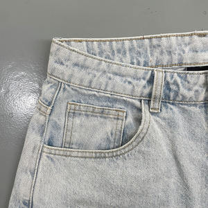 กางเกงขาสั้นผ้ายีนส์แบบวินเทจของผู้ชายกางเกงขาสั้นผ้าแคนวาสซักเบาระบายอากาศได้ดีทำจากผ้าฝ้าย100% - Product Image 5