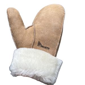 Mitaines en laine de mouton marron, mitaines en cuir véritable, gants légers, matériaux de haute qualité, prix bas - Product Image 4