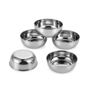 Bol de table en acier inoxydable poli fait main de qualité supérieure, Inde, pour mariage, banquet, café, salle à manger, surface domestique - Product Image 1