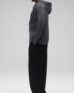 Sudadera con capucha de cremallera de peso medio de poliéster de algodón esencial para hombres Sudadera con capucha de tela transpirable duradera con logotipo personalizable 0 - Product Image 4