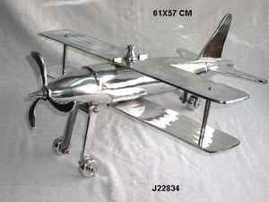 Réplique d'avion en aluminium avec finition miroir en procédé de moulage Sculpture en aluminium métallique décorative - Product Image 3