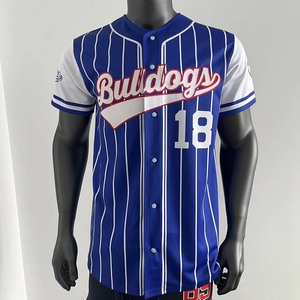 2025 nuevo logotipo personalizado al por mayor ropa deportiva sublimación de secado rápido transpirable hombres personalizados bordados camisetas de béisbol - Product Image 1