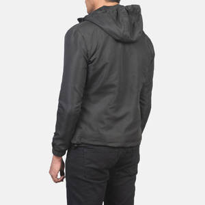 Veste coupe-vent imperméable à capuche légère personnalisée pour hommes Veste coupe-vent pour hommes avec logo personnalisé OEM - Product Image 5