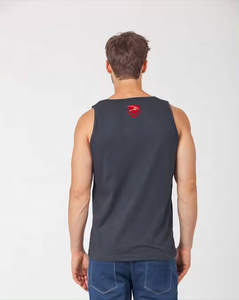 ที่กําหนดเองขายส่งผู้ชายกีฬาเสื้อริบบิ้ดแห้งเร็วกีฬา Singlet ออกกําลังกายผ้าฝ้ายกล้ามเนื้อบางพอดีเสื้อกล้ามยางติดตั้ง - Product Image 4