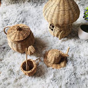 Jolis jouets de bébé en rotin écologique tissé à la main - Product Image 4