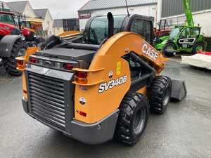 Chargeuse sur pneus Case Skid Steer Loader SV340H Diesel jaune avec benne - Product Image 1