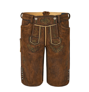 Femmes Original chèvre daim Lederhosen allemand] bavarois chaud Shorts personnalisé broderie authentique cuir Lederhosen - Product Image 6