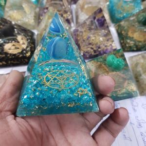 Blue Apatite <b>Orgone</b> Pyramid Wholesale <b>Orgone</b> Pyramids Wholesale Best Quality <b>Orgone</b> Pyramids - Product Image 2