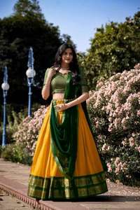 Mercado mayorista de seda Kanjiveram Zari Lehenga choli en India - Product Image 3