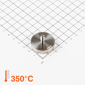 Gripper piatto in SmCo, saldato ermeticamente Ø32x8mm con perno filettato - Product Image 1