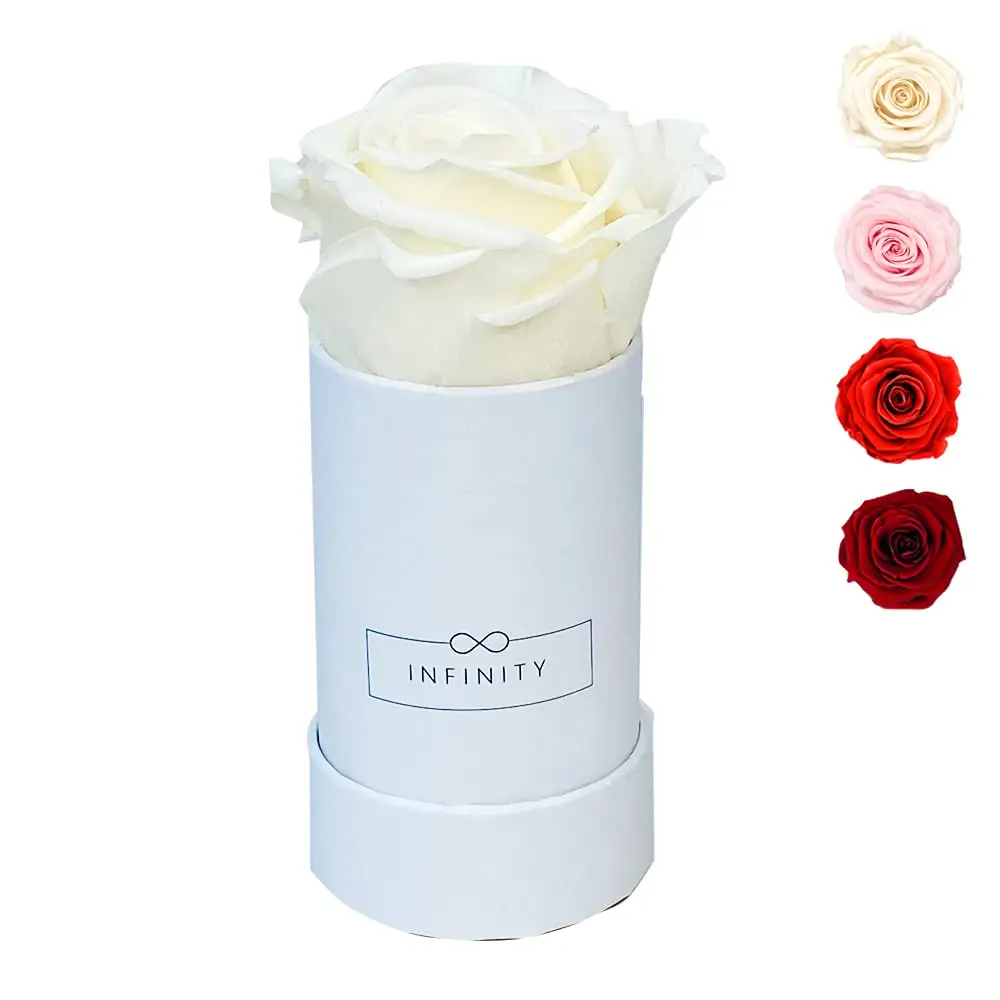 Custom Gift Bloemen Bloem Boeketten Luxe Karton Verpakking Ronde Dozen Voor Rozen