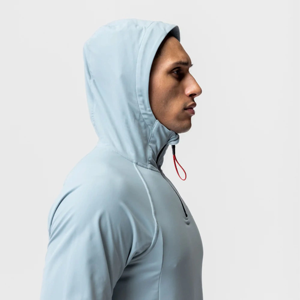 High-Performance <b>Lightweight</b> 100% Cotton Solid Winter Customizable Zipper-Up Waterproof Fleece Training <b>Hoodie</b> Breathable Men - Product Image 2