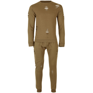 Haute qualité prix de gros pull sur mesure en détresse survêtement dernière mode Streetwear hommes en détresse survêtement - Product Image 4
